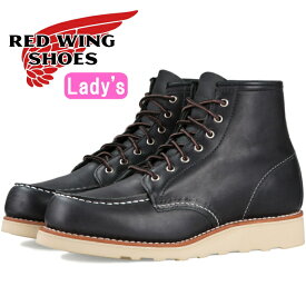 RED WING 3373 レッドウィング ブーツ レディース 本革 ［Black "Boundary"］ 6" Classic Moc ブラック バウンダリー ワークブーツ アイリッシュセッター 送料無料 2020春夏新作 【交換片道送料無料】