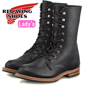 【お買い物マラソンポイントアップ5倍】 RED WING 3430 レッドウィング ブーツ レディース 本革 ［Black "Boundary"］ GRACIE グレーシー レースアップブーツ モックトゥ ブラック バウンダリー ワークブーツ 送料無料 2020春夏新作 【交換片道送料無料】