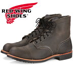 RED WING IRON RANGE IRON RANGER 8086 レッドウィング アイアンレンジ アイアンレンジャー 正規品 ［Charcoal "Rough & Tough"］ ブーツ メンズ レディース レースアップブーツ キャップトゥ チャコール ラフ＆タフ ワークブーツ 送料無料