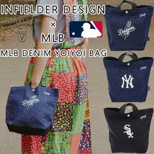 INFIELDER DESIGN×MLB �C���t�B�[���_�[�f�U�C�� ���W���[���[�O�x�[�X�{�[�� DENIM YOIYOI BAG MLB-252 ���������o�b�O �g�[�g�o�b�O �f�j�� �n���h�o�b�O �~�j�o�b�N �����Y ���f�B�[�X �싅 �������� 
