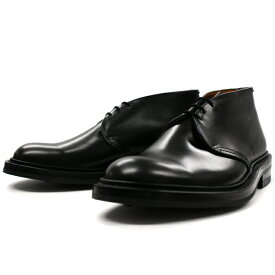 【お買い物マラソンポイントアップ5倍】 正規品 Tricker's トリッカーズ チャッカブーツ Winston ウィンストン M7468 ブラック ダイナイトソール fitting5 メンズ ブーツ 送料無料 【あす楽対応】【コンビニ受取対応】