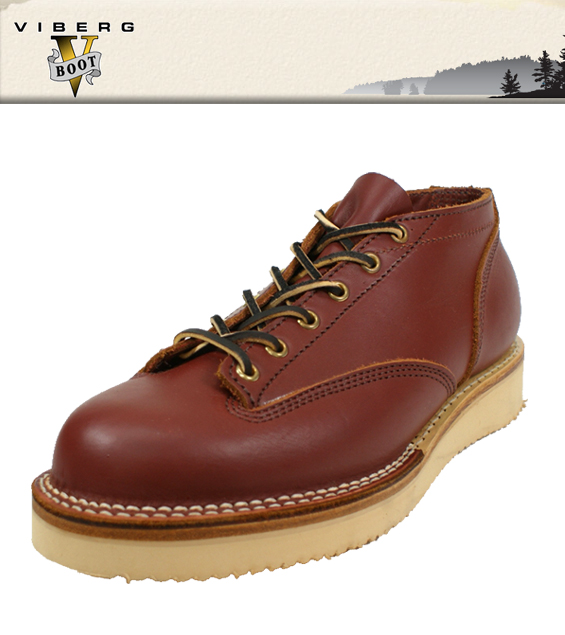 ●● VIBERG[ ヴァイバーグ ] LACE TO TOE OXFORD オックスフォード 245 レッドドッグ ワイズ::EEmen's レザー  ワーク boots ビブラム 2021靴 オクスフォード シューズ ビバーグ ヴィバーグ -made in canada- カナダ製 レッドブラウン  