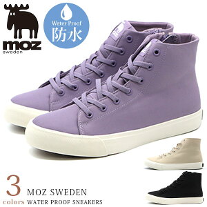 モズ スニーカー レインシューズ レインブーツ 長靴 靴 黒 ブラック アイボリー ラベンダー 防水 雨 雨の日 軽量 軽い ゴム紐 履きやすい 疲れない 滑りにくい かわいい おしゃれ レインスニ