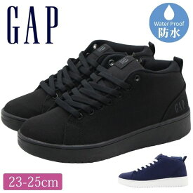 GAP ギャップ スニーカー レディース 靴 レインシューズ レインブーツ 黒 ブラック 紺 ネイビー 防水 疲れにくい 滑らない 滑り止め 蒸れにくい レインスニーカー 紐靴 厚底 おしゃれ かわいい 軽量 3.5cmヒール 痛くない 歩きやすい カジュアル 通勤 通学 GPU22514