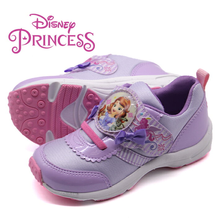 楽天市場 スニーカー キッズ ジュニア 靴 女の子 ピンク パープル Disney リトルマーメイド アリエル ラプンツェル シンデレラ 軽い 軽量 ベルクロ 滑りにくい 履きやすい ディズニー プリンセス 可愛い ムーンスター Moonstar Dn C1287 フットワン Footone