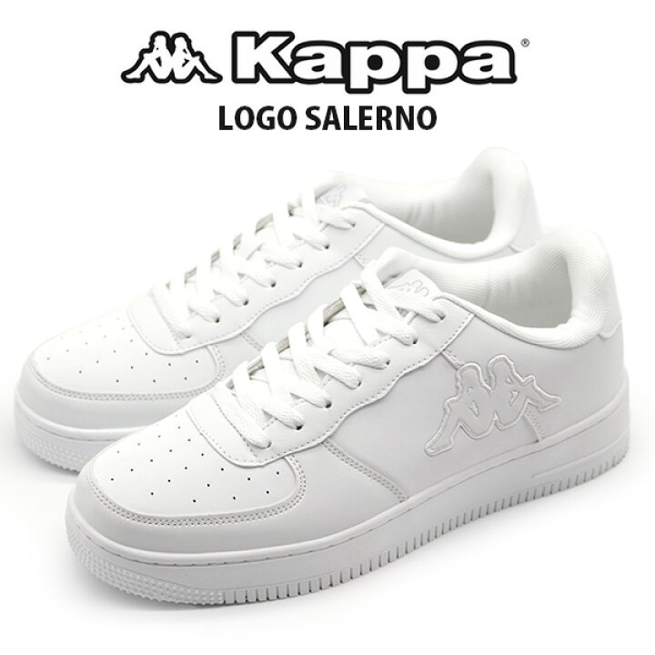 楽天市場 カッパ スニーカー メンズ 靴 白 ホワイト おしゃれ シンプル ストリート Kappa Logo Salerno bw 001 フットワン Footone