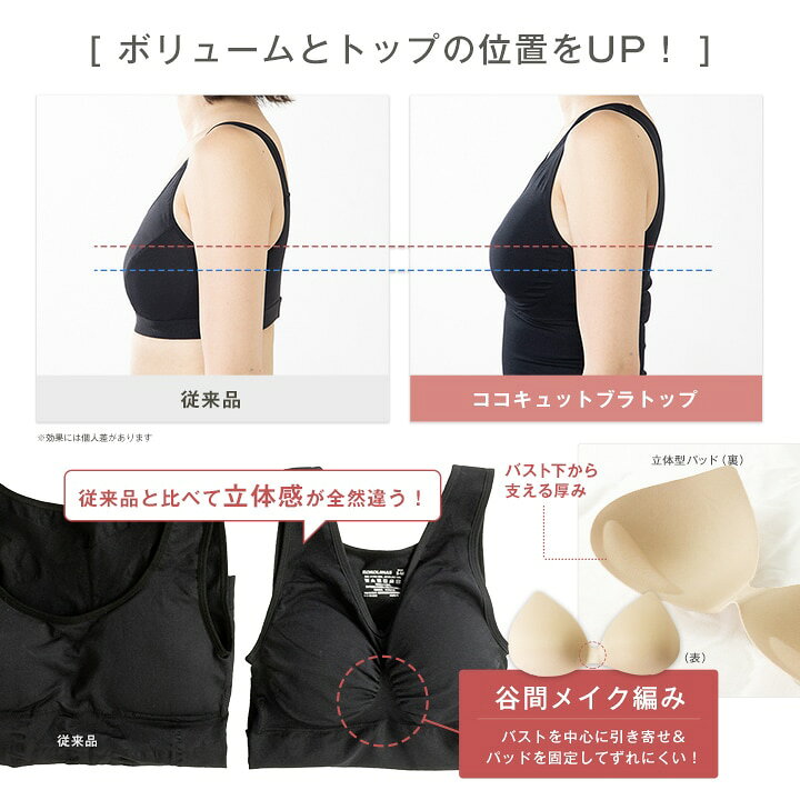 楽天市場】【10％OFF】【2枚セット】着圧バストアップブラタンクトップ 