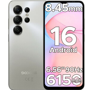 �y���ʌ���4000�~OFF�zDOOGEE NOTE56X SIM�t���[ Android16 �X�}�z AI�@�\����6.56�C���` 90Hz�f�B�X�v���C 24GB RAM+64GB ROM+�ő�2TB�g���Ή� 8�R�ACPU 6150mAh��e�ʃo�b�e���[ 4G LTE Wi-Fi���f�� ��F�� FM���W�I GP
