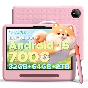 �y����4000�~OFF�zPOCKAM P10KID �L�b�Y�^�u���b�g Android16 �q���p�^�u���b�g 10�C���` 90Hz�f�B�X�v���C 32GB RAM+64GB ROM+�ő�2TB�g���Ή� 7000mAh�o�b�e���[ Google Kids�X�y�[�X �ی�҃��[�h ��F�� �u���[