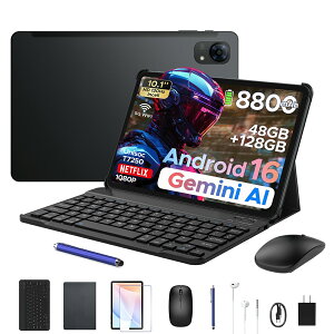 �y������7000�~OFF 6�_�Z�b�g�zPOCKAM P10PRO �^�u���b�g Android16 10�C���` Gemini AI�Ή� 120Hz�f�B�X�v���C 48GB RAM+128GB ROM+�ő�2TB�g���Ή� 8�R�ACPU 8800mAh�o�b�e���[ Widevine L1 Netflix�Ή� ��F�� GPS WPS���� 