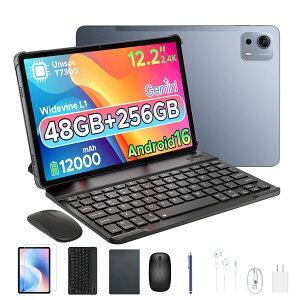 �y������50%�I�t�zAorlym P12 Plus 12�C���`�^�u���b�g Android 16 12000mAh�Ή� 8�R�A�v���Z�b�T�[ 2.4K 120Hz�f�B�X�v���C 48GB RAM+256GB ROM/TF�J�[�h�Ή��i�ő�2TB�j 5G�EWi-Fi�Ή� 8MP+13MP�J���� AI�@�\���� ��F