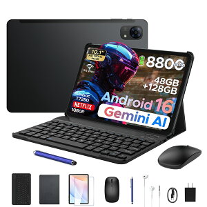 ����7000�~�I�t�y2026�ŐV 6���i�t��&���r���[�œ��T�zAorlym P10PRO Android 16 10�C���` �^�u���b�g Gemini AI�@�\ 120Hz���t���b�V�����[�g48GB RAM+128GB ROM+2TB�g����8�R�ACPU 8800mAh��e�ʃo�b�e���[ Widevine L