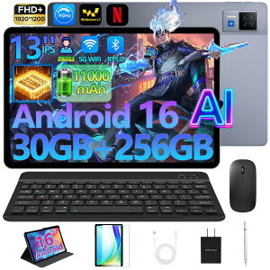 �y���ʌ���10000�~OFF�zDOOGEE U13 �Z�b�g�� �^�u���b�g 13�C���` ���� Android16 GeminiAI FHD+ 90Hz���t���b�V�� 8�R�ACPU 32GB RAM+256GB ROM+2TB�g�� 11000mAh��e�ʃo�b�e���[ Widevine L1�Ή� ��F�� 4�X�s�[�J�[ 