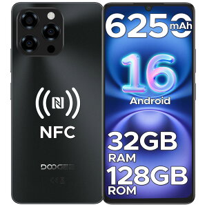 �y������50%�I�t�zAndroid16�X�}�z DOOGEE NOTE58 SIM�t���[ GeminiAI���� 32GB+128GB+2TB�g���Ή� 6.75�C���`���� 90Hz�����t���b�V�� 8�R�AT7250 CPU 16MP AI�J���� NFC�Ή� WidevineL1 6250mAh��e�� 5GWiFi�Ή�