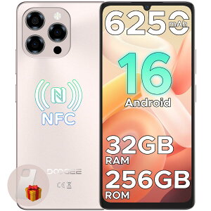 �y������7000�~�I�t�zDOOGEE NOTE58PRO Android16�X�}�z SIM�t���[ GeminiAI���� 32GB+256GB+2TB�g�� 6.75�C���`���� 90Hz 8�R�AT7250 CPU AI�J���� ��F�� �w��F�� NFC/GMS/GPS 6250mAh��e��