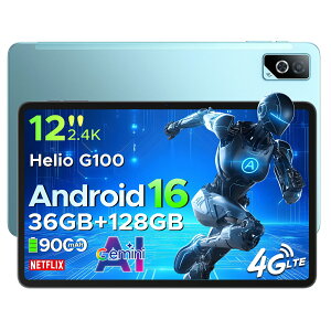�y������10000�~�I�t�zDOOGEE TABG6PRO Android16 �^�u���b�g 12�C���`���� 2K���𑜓x 90Hz�����t���b�V�����[�g Gemini AI�Ή� SIM�t���[ 36GB RAM+128GB ROM+�g���Ή� 9000mAh��e�ʃo�b�e���[ 8�R�AG100�����\C