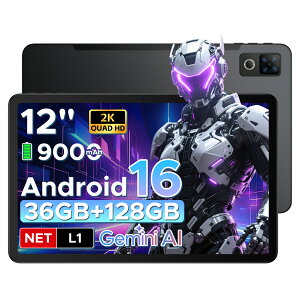 8/1 50%�I�t+5�{P ANYREAL U12 �Z�b�g�� Android 16 �^�u���b�g 12�C���` FHD+ ���� 90Hz �I�N�^�R�A 24GB RAM+128GB ROM+2TB�g���Ή� Gemini AI�@�\ 9000mAh ��e�ʃo�b�e���[ Widevine L1 NetFlix 1080P ��F��+BT5.0+WPS+5G WI-