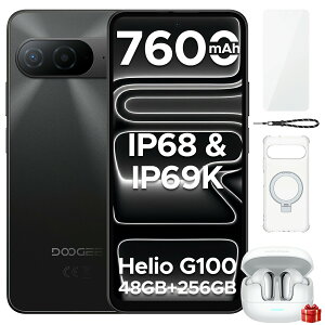 �y������50%�I�t�zDOOGEE B10�Z�b�g�� SIM�t���[ �h���X�}�[�g�t�H�� IP68 IP69K GeminiAI Android16�X�}�z 6.63�C���` FHD 120Hz��� 7600mAh 33W�}���[�d Helio G100 48GB RAM+256GB ROM 64MP�J���� 4G LTE �w��&��F�� Widevin