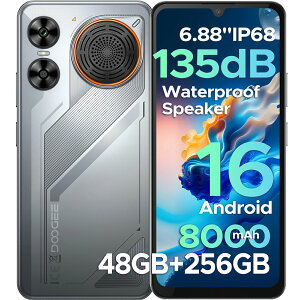 �y������50%�I�t�zDOOGEE M30 IP68�h���X�}�[�g�t�H�� Android16 SIM�t���[�X�}�z 6.88�C���` 120Hz��� 48GB+256GB+2TB�g���� 6400����f �J���� 8000mAh��e�ʃo�b�e���[ 33W�}���[�d �w�䁕��F�� 8�R�A ����