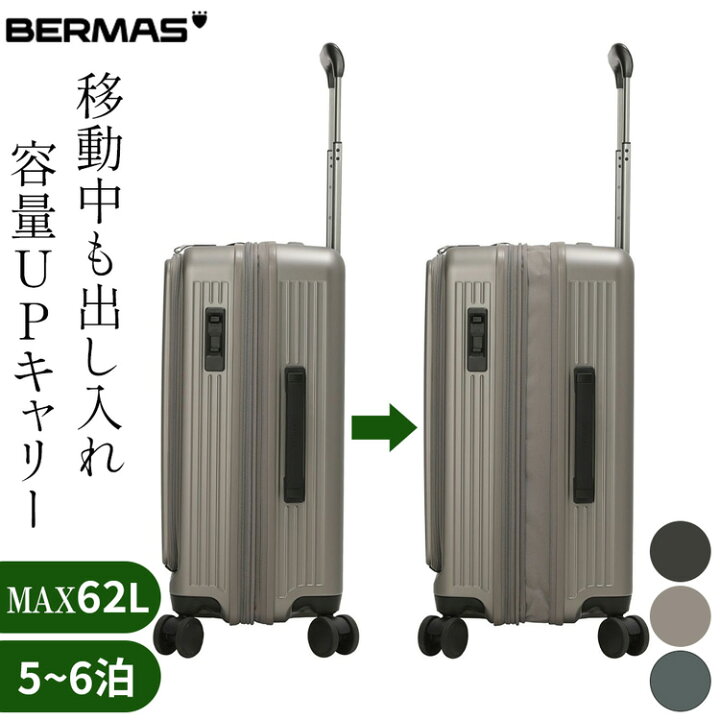 楽天市場】スーツケース M サイズ フロント オープン メンズ 中型 機内  