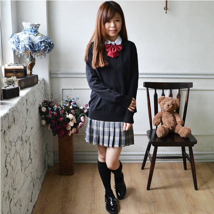 楽天市場】スクールセーター 女子 春 秋 制服 中学生 高校生 学生服  