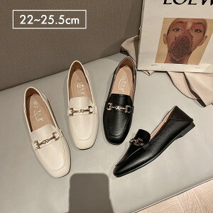 ローファー レディース 靴 太ヒール ローファーパンプス パンプス 黒 白 ブラック ホワイト ローヒール スクエアトゥ 通勤 歩きやすい 柔らか フォーマル靴 1センチ 22cm 22.5cm 25cm 25.5cm 23cm 23.5c