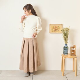 [for mom]肩パールデザイン　ニットプルオーバー レディース 産前産後 ママ 妊婦 春 夏 秋 冬 20代 30代 40代 OL[71611]