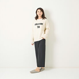 [for mom] 英字ロゴニットプルオーバー レディース 産前産後 ママ 妊婦 春 夏 秋 冬 20代 30代 40代 OL [73115]