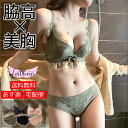 スーパーSALE限定【半額】ブラジャー ナイトブラ ノンワイヤーブラ 上下セット ワイヤレスブラ 極厚パッド 超脇高 セット かわいい ノンワイヤー パッド一体型 レース ブラセット ショーツ 高 黒 下着 可愛い レディース インナー 人気