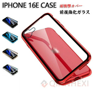 Apple iPhone 16e �N���A �P�[�X �J�o�[ ���� �S�ʕی� �A���~�o���p�[ �y�� �}�O�l�b�g���� �ϏՌ��J�o�[ �O�㋭���K���X�ی� ���� �w�ʃJ�o�[ �ȒP���E ���C�݌v �J���������Y�ی� CASE ���S���b