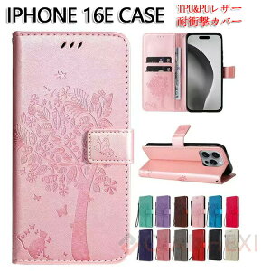 Apple iPhone 16e �P�[�X �J�o�[ �ϏՌ��J�o�[ �蒠�^ TPU&PU���U�[ ���z�^ ������� ����h�~ �֗� ���p �X�^���h�@�\ �J�[�h���[ �l�C �y�� �^���� �ԕ� �X�g���b�v�t�� �X�g���b�v�z�[���t�� ��