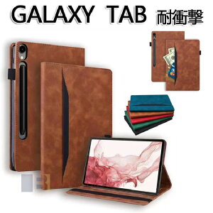 Galaxy Tab S9 FE+ 5G 12.4�C���` �P�[�X �ϏՌ� �J�o�[ PU���U�[ ������� �P�[�X �����₷�� ����h�~ �X�^���h�@�\ �Ў葀��⏕�x���g �J�[�h���[ �S���o���h�̃f�U�C�� �������� �^�u���b�g�P