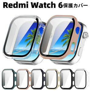 Redmi Watch 6 �P�[�X �����K���X�t�B�����t�� ��ʕی� Redmi Watch 6 �J�o�[ Redmi Watch6�J�o�[ Redmi Watch6 �J�o�[ Redmi Watch 6 �����P�[�X �K���X�t�B���� PC�ƃK���X ���b�h�~�[�E�H�b�` 6 �ی�J�o�[ ��
