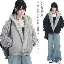 楽天市場】ふわふわ フード付 ショート ファーコート（レディース 