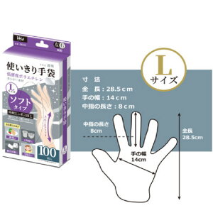 使い捨て手袋 食品衛生法適合 100枚 使いきり手袋 低密度ポリエチレン S M L 3サイズ 透明 エンボス 滑りにくい パウダーなし 厨房 料理 調理 手荒れ対策 調理用手袋 グローブ 清潔 使いすて 毛