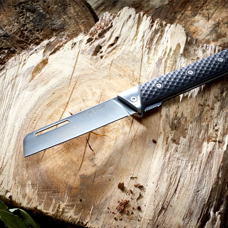 楽天市場】STEAK CHAMP CHEF'S OUTDOOR FOLDING KNIFE 12cm 34-2000-01