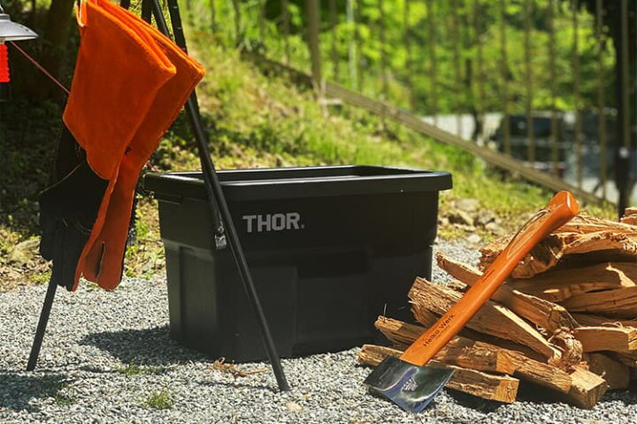 楽天市場】THOR large totes with lid 22L コンテナ ボックス 蓋付 