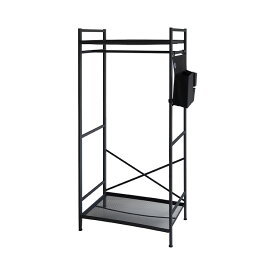 CLOSET ORGANIZER Bishop クローゼットオーガナイザー ビショップ 組立式 アイアン 鉄 工具付き ハンガーポール メッシュパネル ポケット シンプル かっこいい おしゃれ SLOWER スロウワー ハンガーラック ワードローブ 収納 一人暮らし 新生活 送料無料