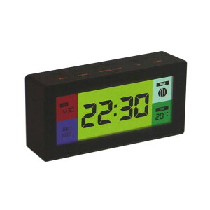 デジタル時計 温度付き 置き時計 電池式 目覚まし時計 コンパクト│スペースホテル ロボットアラームクロック│おしゃれなレトロデザインでインテリアに最適│USB対応 バックライト搭載│