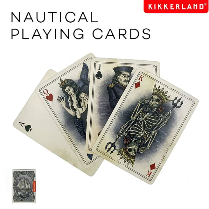 楽天市場】トランプ カード KIKKERLAND Nautical Playing Cards 