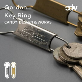 【ネコポス便】Gordon key Ring ゴードン キーリング CK01 キーホルダー キークリップ カラビナ CANDY DESIGN&WORKS キャンディ デザイン アンド ワークス ヴィンテージ シンプル シルバー ゴールド 真鍮 ニッケル ビンテージ レトロ 日本製 経年劣化