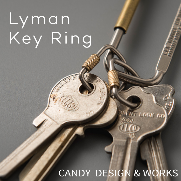 Lyman Screw key Ring（ライマン スクリューロック キーリング）CHW-03 キーホルダー キーリング キーフック カラビナ スクリューロック CANDY DESIGN&WORKS ヴィンテージ シンプル シルバー ゴールド 真鍮 ニッケル【ネコポス】