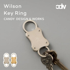 Wilson Key Ring ウィルソン キーリング CHW05 キーホルダー キーフック カラビナ CANDY DESIGN&WORKS ヴィンテージ シンプル シルバー ゴールド 真鍮 ブラス ニッケル ビンテージ レトロギフト プレゼント ラッピング 包装 贈答品 熨斗 贈り物 鍵 カギ cdw