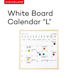 ホワイトボードカレンダー L 34×34cm キッカーランド KIKKERLAND White Board Calendar L マンスリーホワイトボード マンスリープランナー スケジュールボード カレンダー 月間 おしゃれ 壁掛け