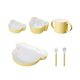 tak kidsdish giftbox bear cutrary jtn-1011 タックキッズデッシュ ギフトボックス ベア カトラリー 誕生日 記念日 ベビー用食器セット キッズ用食器セット お皿 ボウル 深皿 スプーン フォーク 合成漆器 プレゼント かわいい くま ベアー 贈り物 ギフト 国産