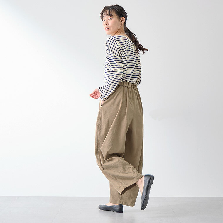 【マラソン開始限定クーポン!最大30%OFF 5日9:59迄】速乾 UVカット イージー コクーンパンツ レディース ボトム パンツ カーブパンツ チノパンツ バレルレッグ サスティナブル エコ 春 夏 秋 冬 低身長 高身長 プチ トール 洗濯可 for/c フォーシー - メイン画像 19