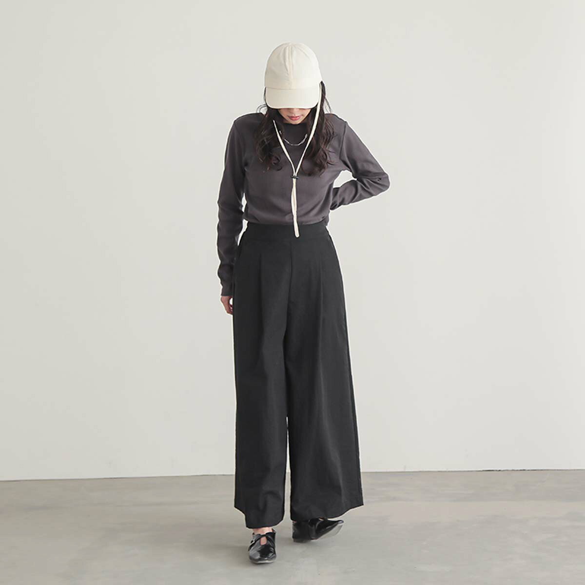 撥水 UVカット ストラップ付き キャップ レディース 帽子 2WAY 取り外し可 調整可 リサイクルナイロン エコ 25S/S 春 夏 秋冬 オールシーズン FREEサイズ 洗濯可 for/c フォーシー 楽天room【メール便可】 - メイン画像 8