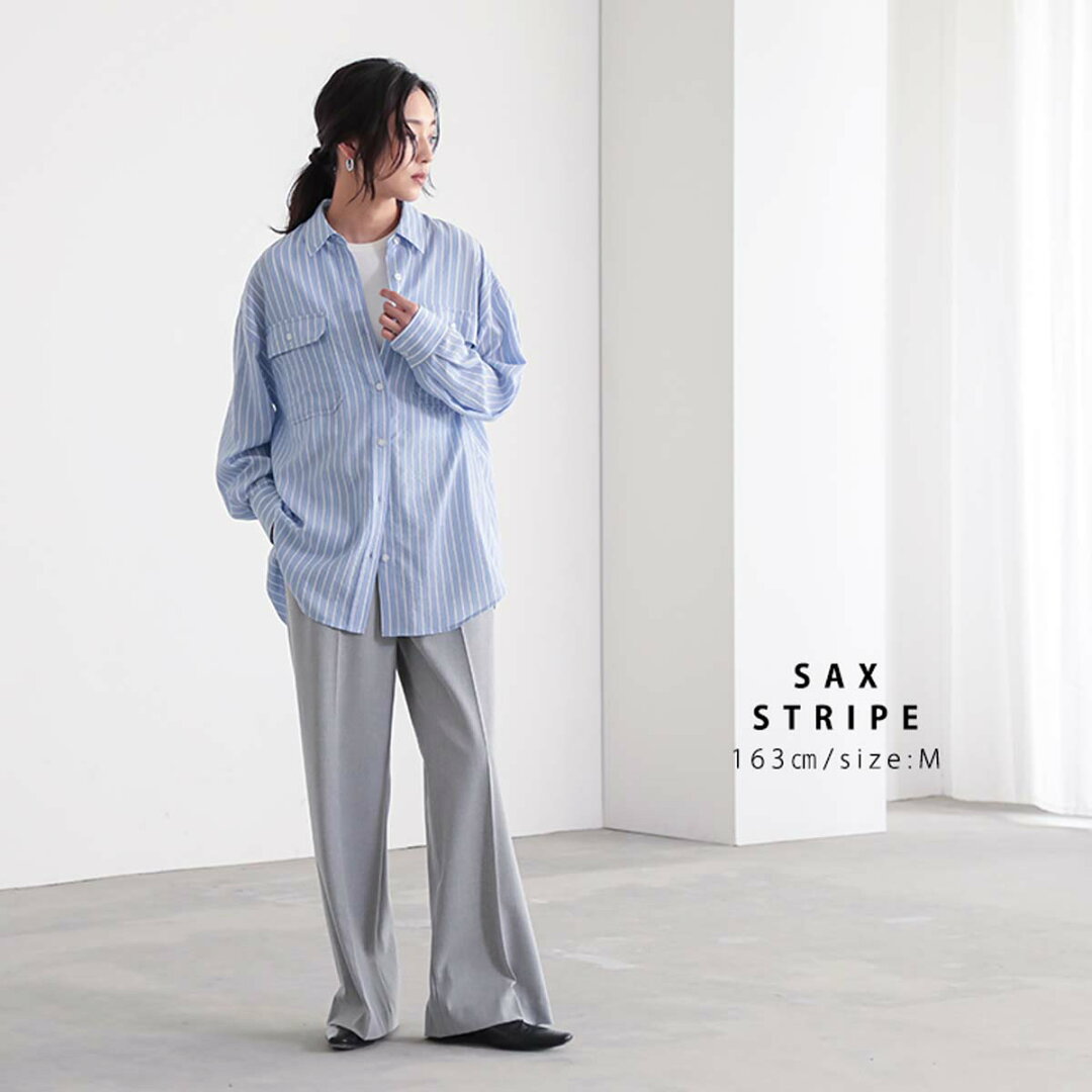 【yuki×for/cコラボ】速乾 UVカット ダブルポケット シャツ レディース シワになりにくい リサイクルポリエステル サスティナブル 春 夏 秋 M Lサイズ 洗濯可 for/c フォーシー ドキ子 コラボ 楽天room【メール便可】 - メイン画像 12