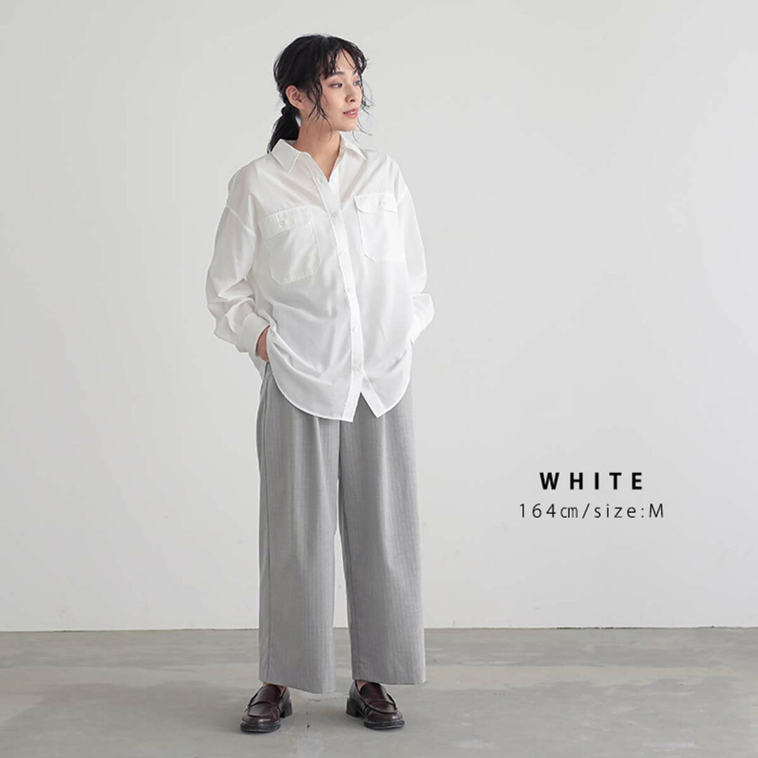 【yuki×for/cコラボ】速乾 UVカット ダブルポケット シャツ レディース シワになりにくい リサイクルポリエステル サスティナブル 春 夏 秋 M Lサイズ 洗濯可 for/c フォーシー ドキ子 コラボ 楽天room【メール便可】 - メイン画像 13