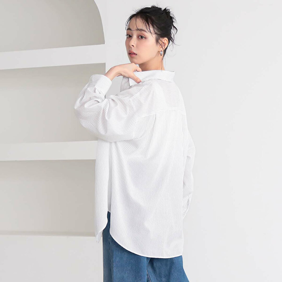 【yuki×for/cコラボ】速乾 UVカット ダブルポケット シャツ レディース シワになりにくい リサイクルポリエステル サスティナブル 春 夏 秋 M Lサイズ 洗濯可 for/c フォーシー ドキ子 コラボ 楽天room【メール便可】 - メイン画像 21